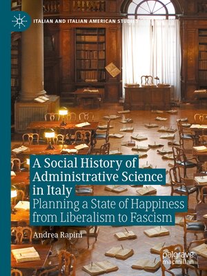 cover image of A Social History of Administrative Science in Italy
